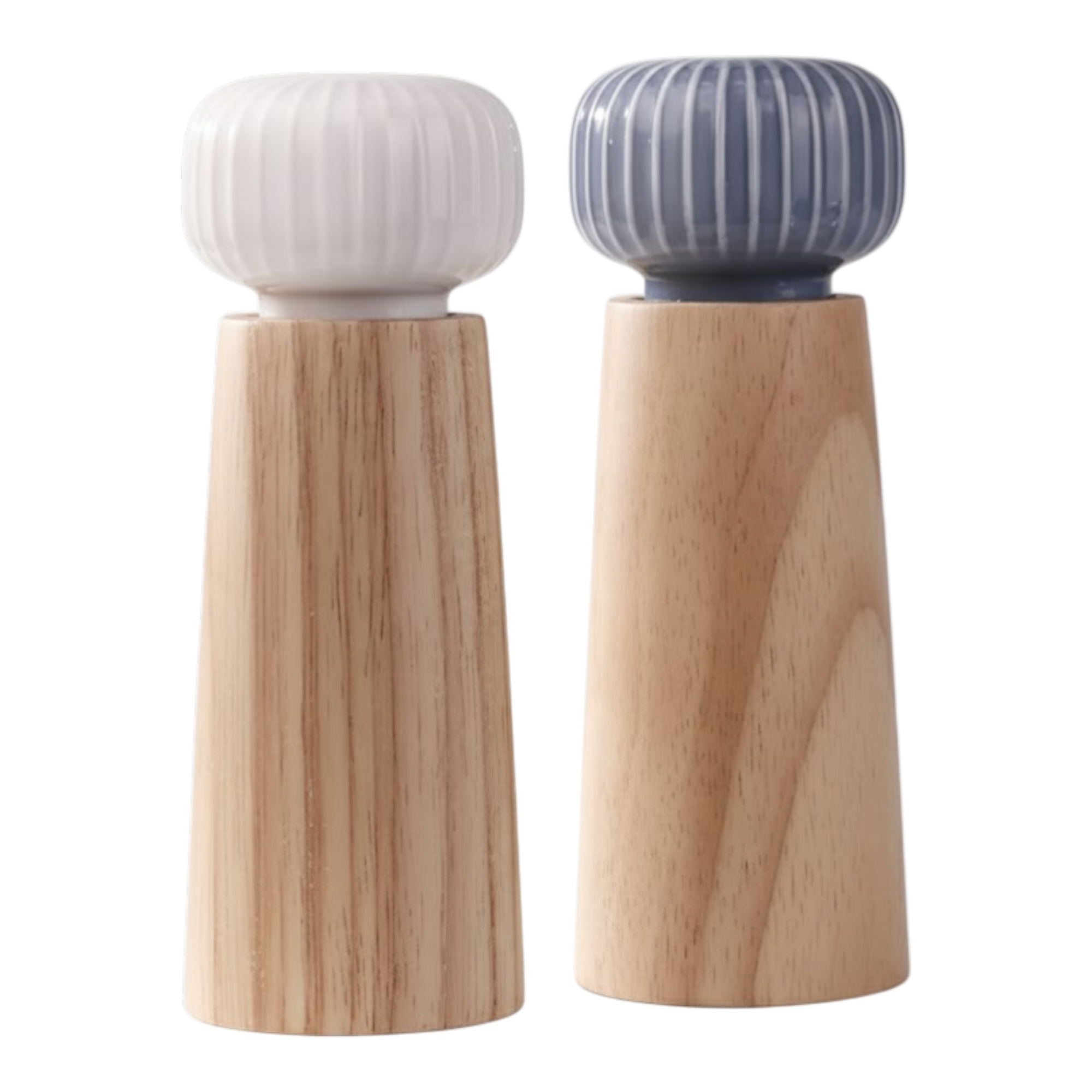 Ceramic Salt and Pepper Grinder Set